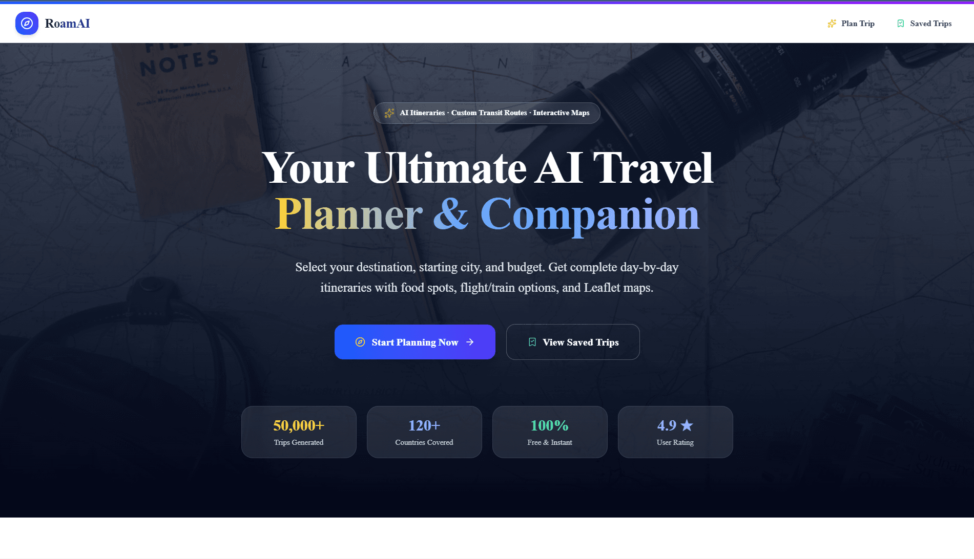 AI Travel Planner screenshot
